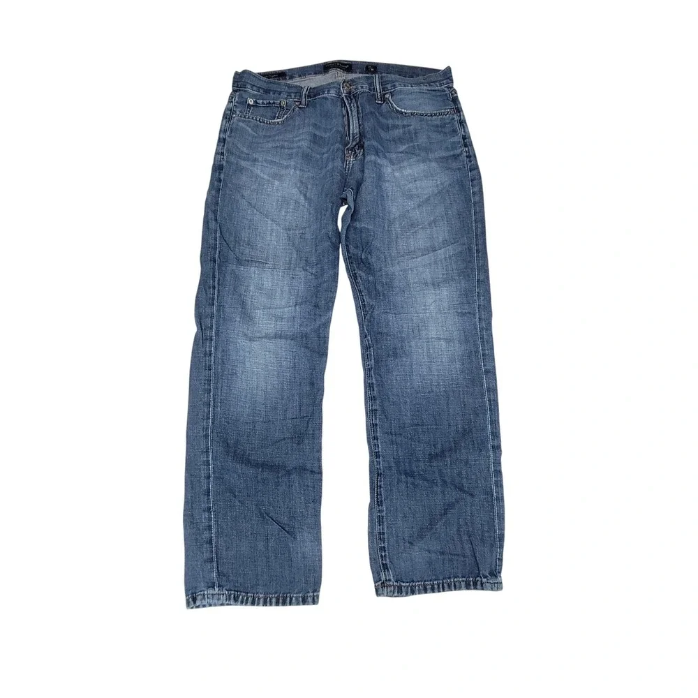 Lucky Brand 221 Straight Leg Mens Blue Denim Jeans 36x30